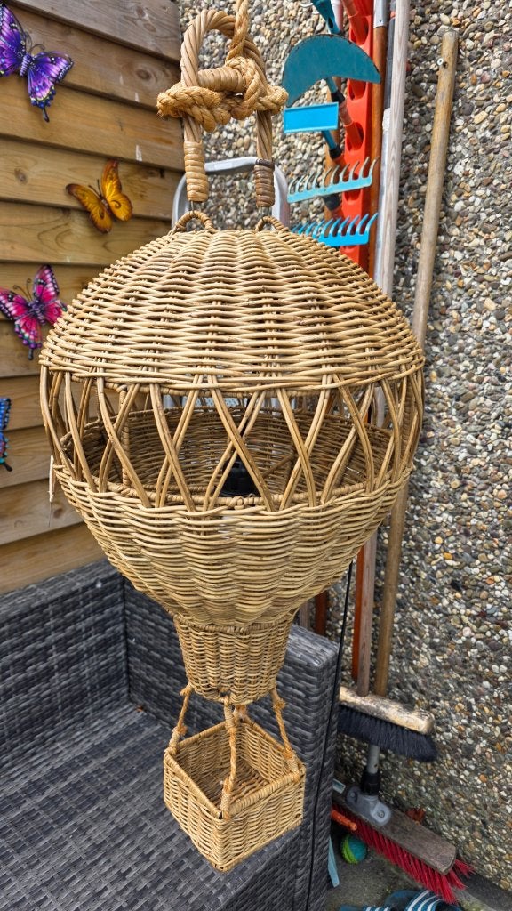 Riviera Maison luchtballonllamp🎈🎈Groot🎈Z.G.A.N, Huis en Inrichting, Ophalen, E27 (groot), Hout, Landelijk