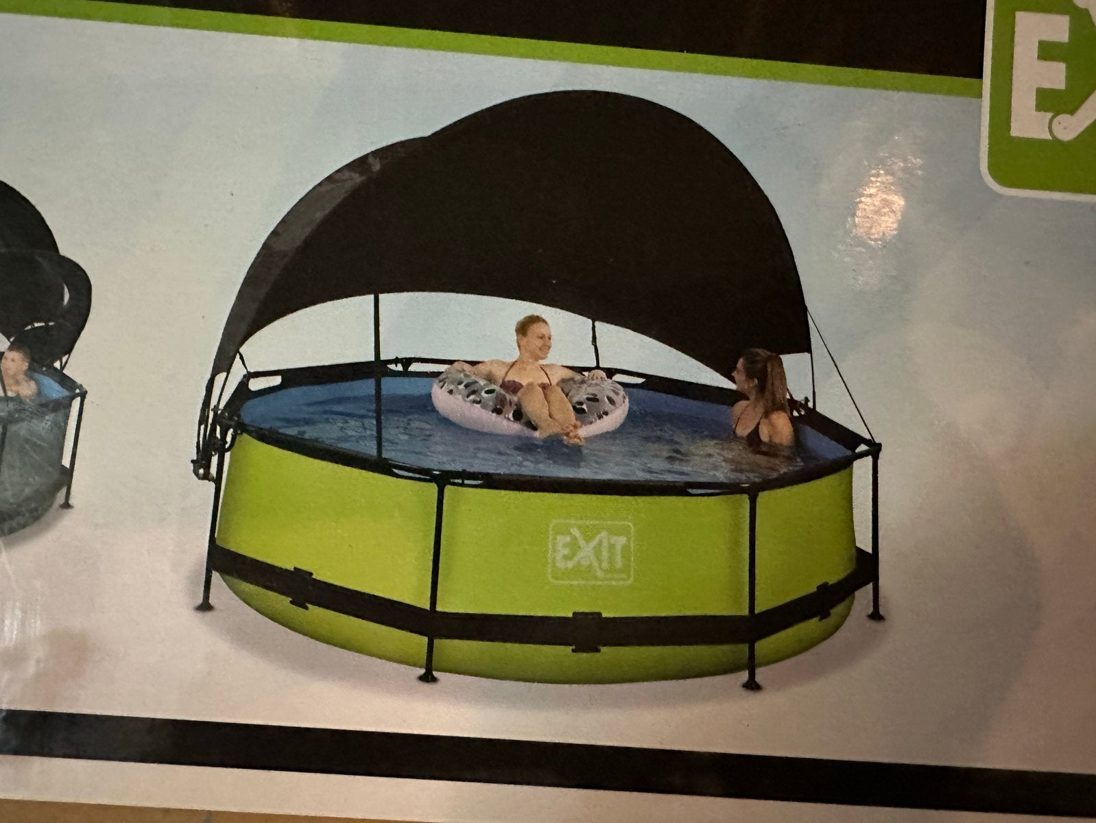 EXIT Zwembad Overkapping 244cm - Ronde Zwembaden, Tuin en Terras, Zwembaden, Ophalen, Overige typen, Rond, Nieuw