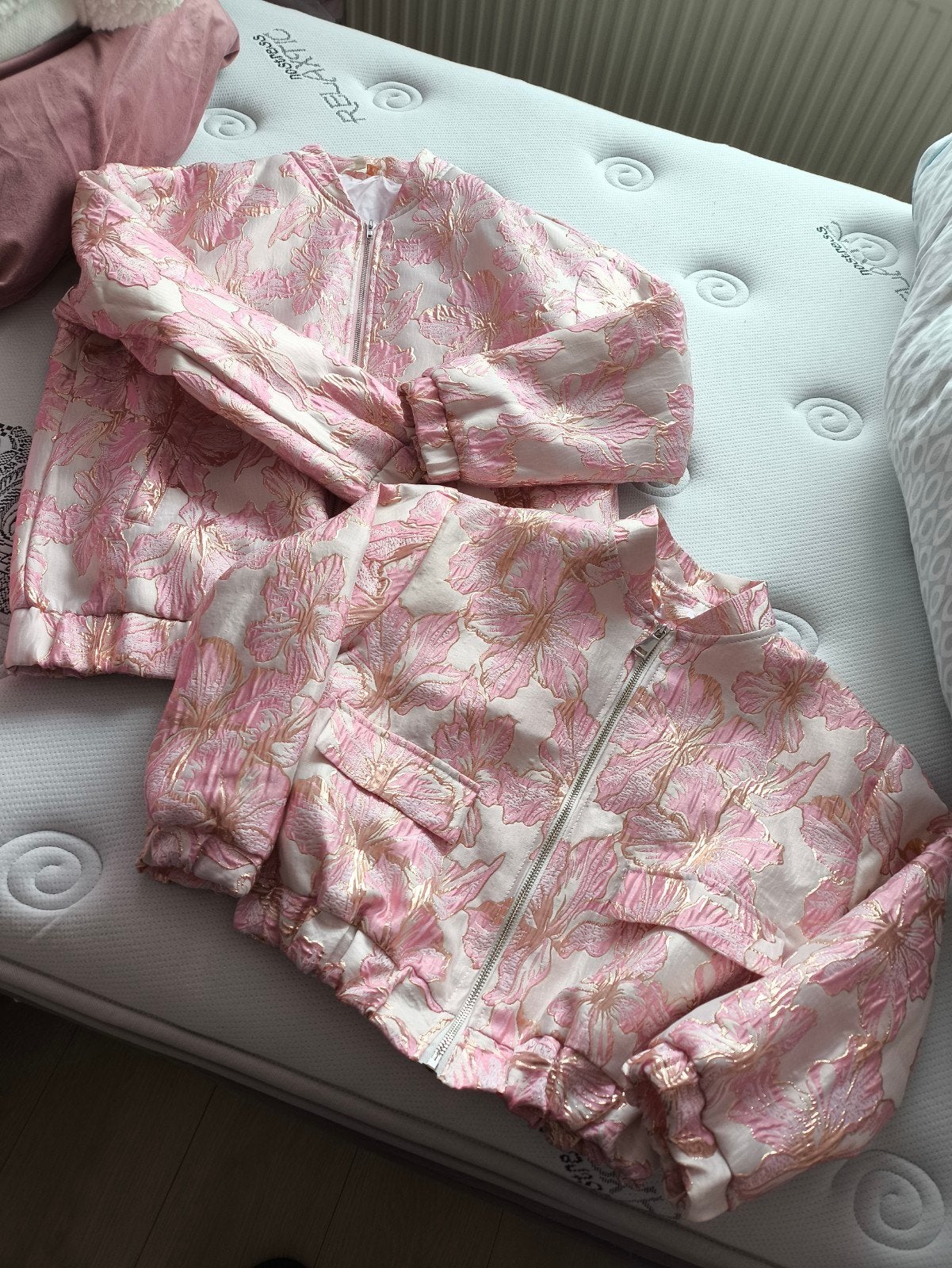 moeder / dochter jasje maat m en 134 kind, Kleding | Dames, Ophalen of Verzenden, Zo goed als nieuw, Roze