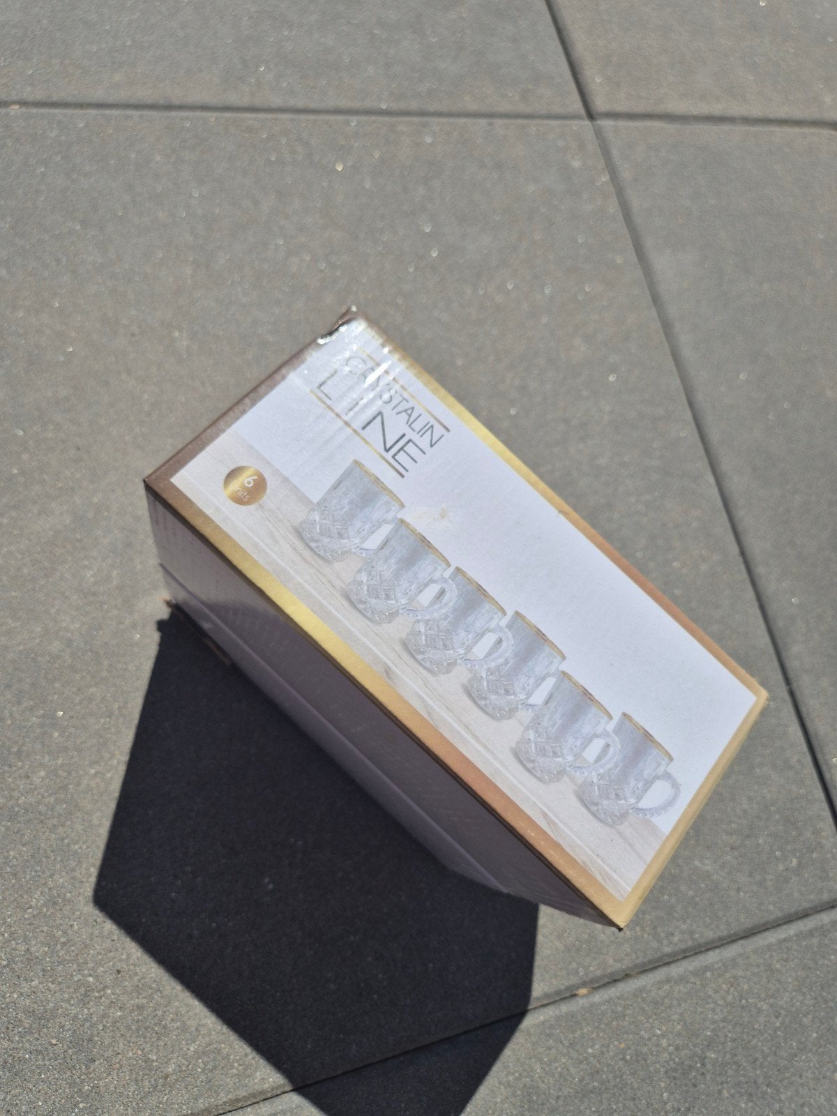 Leuke theeglazen of drinkglazen, nieuw in doos (6 stuks), Ophalen