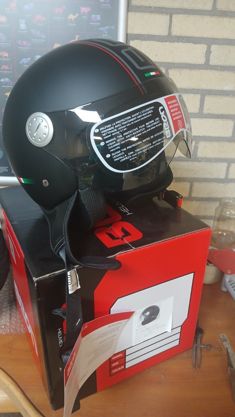 Beon B-100E Jethelm Mat Zwart Maat S Nieuw, Motoren, Kleding | Motorhelmen, Dames, Heren, Jethelm, S, Overige merken, Nieuw met kaartje
