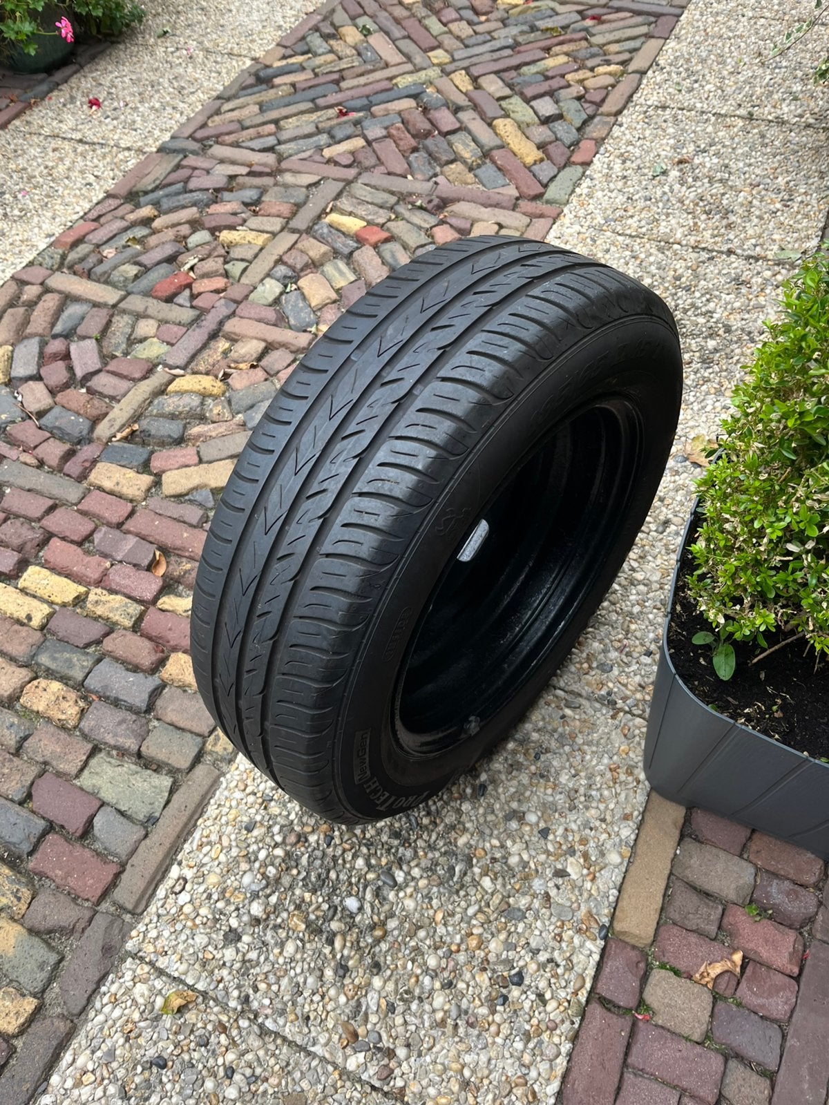 Band met velg Opel Corsa, Ophalen