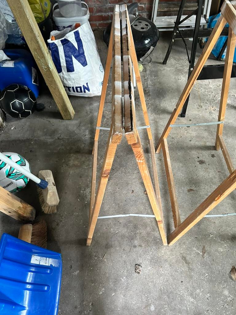 Schragen 2 stuks, Ophalen, Gebruikt