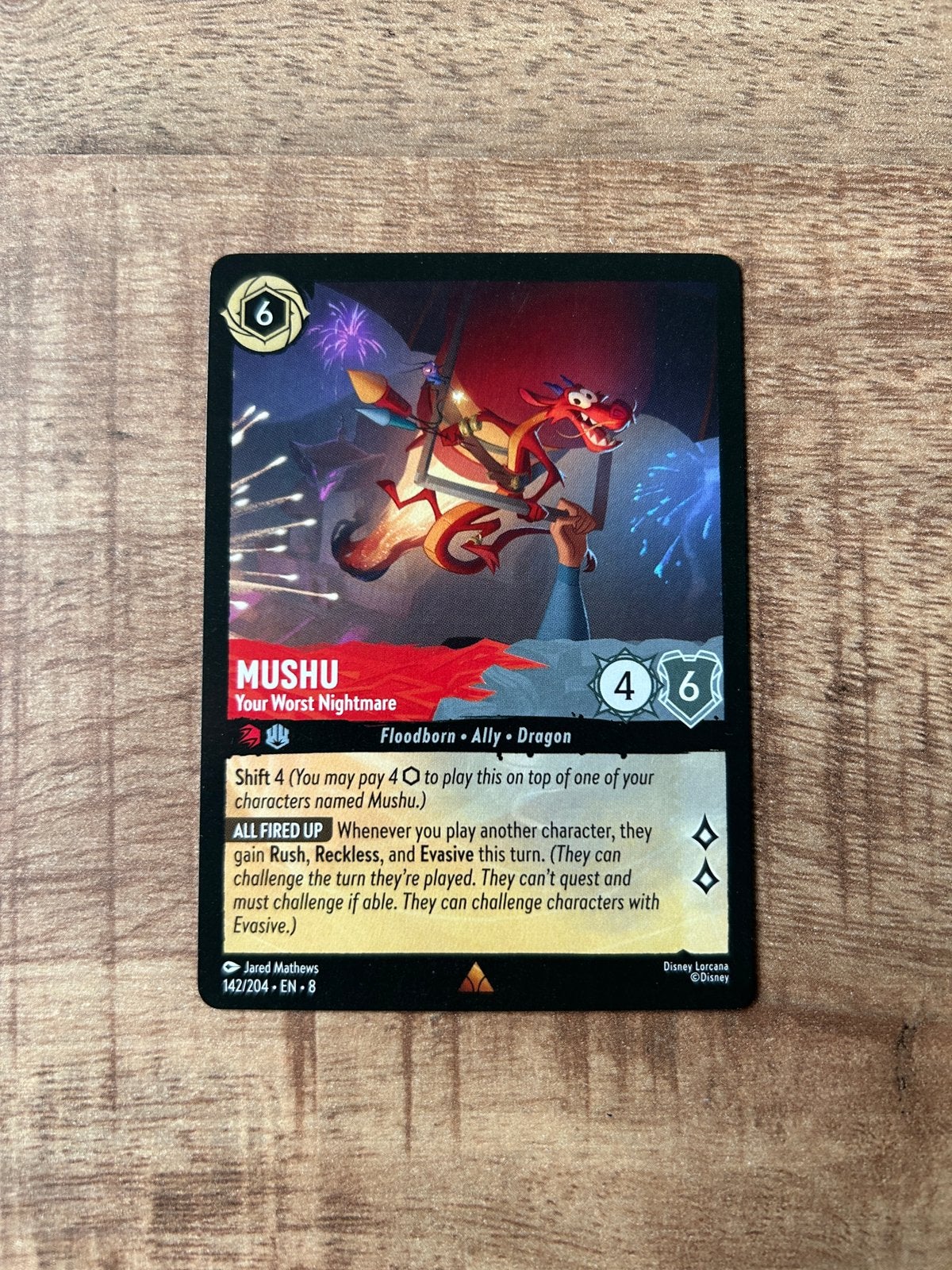 Lorcana mushu, Ophalen of Verzenden, Zo goed als nieuw