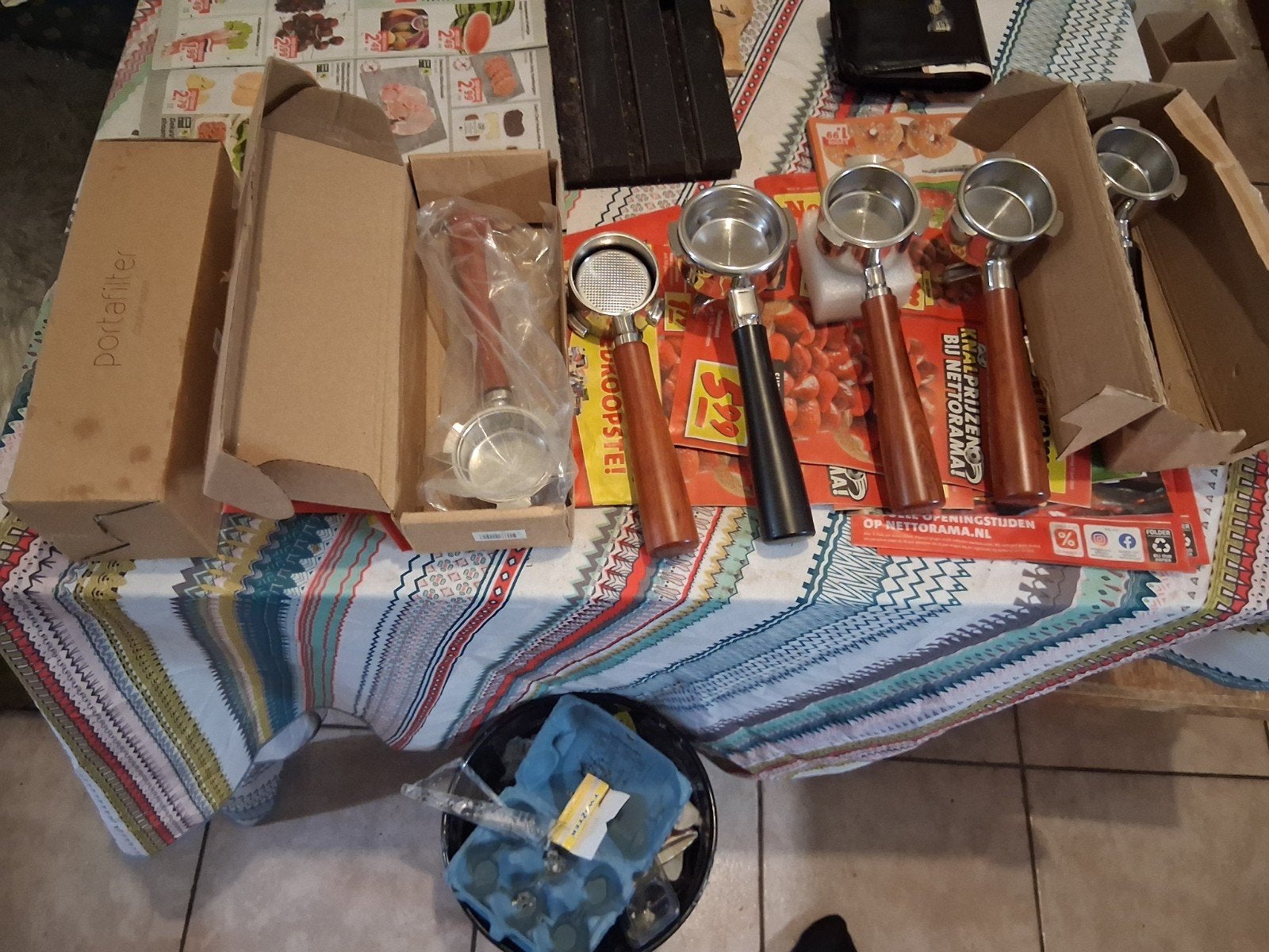 Portafilters voor Espresso Apparaat - Diverse Modellen, Espresso apparaat, Gemalen koffie, Ophalen of Verzenden, Zo goed als nieuw