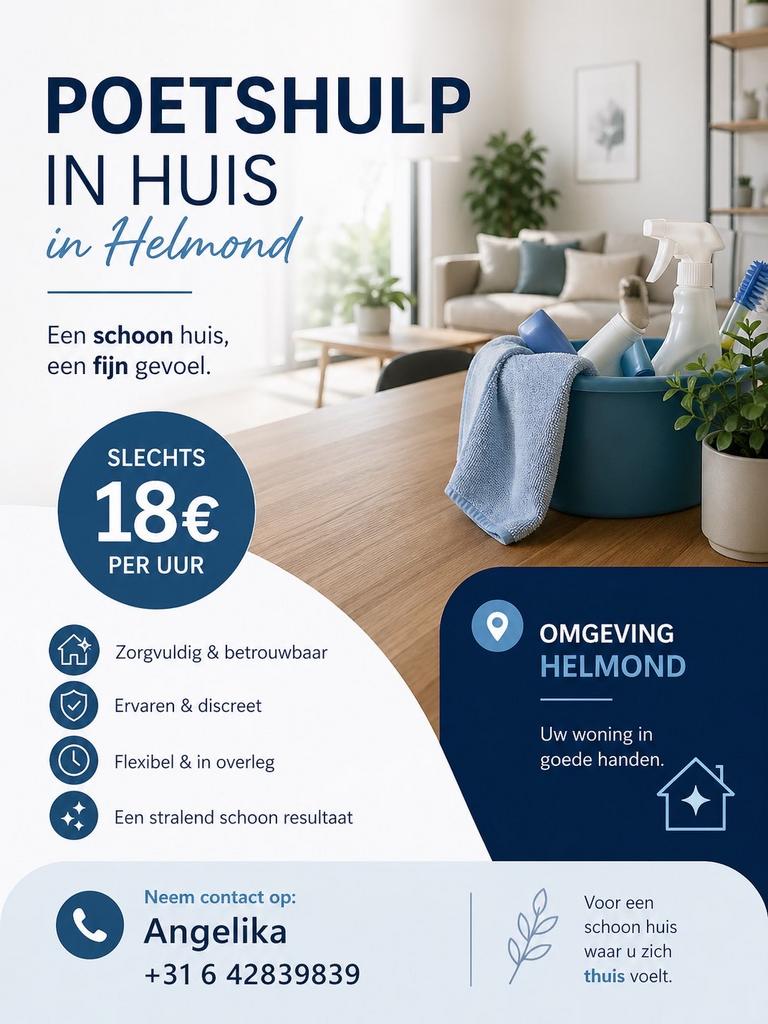 Huishoudelijke hulp aangeboden, Ophalen of Verzenden, Zo goed als nieuw