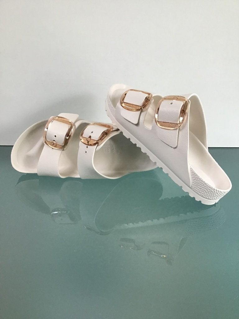 Birkenstock 38 wit Arizona Big Buckle Eva | Gratis verzenden, Slippers, Verzenden, Wit, Zo goed als nieuw
