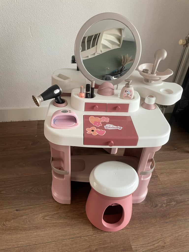 Smoby Beauty Center Speelset met Krukje, Ophalen, Zo goed als nieuw, Meisje