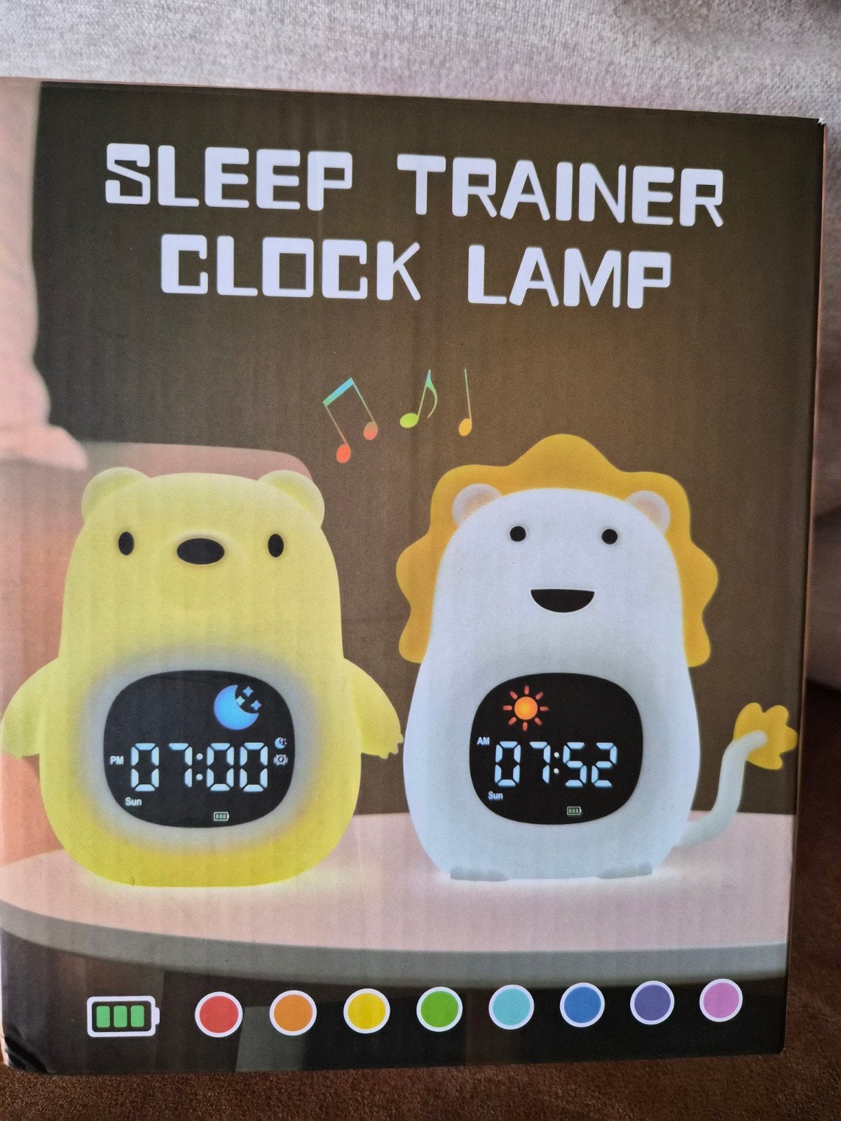 Slaaptrainer Wekker met Nachtlampje - Beer Design, Ophalen of Verzenden, Nieuw