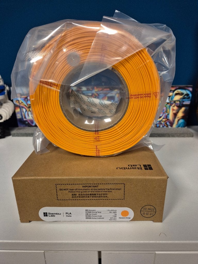 Bambu Lab PLA Matte refill - Mandarin Orange (1kg), Computers en Software, Ophalen of Verzenden, Nieuw, Filamentrollen