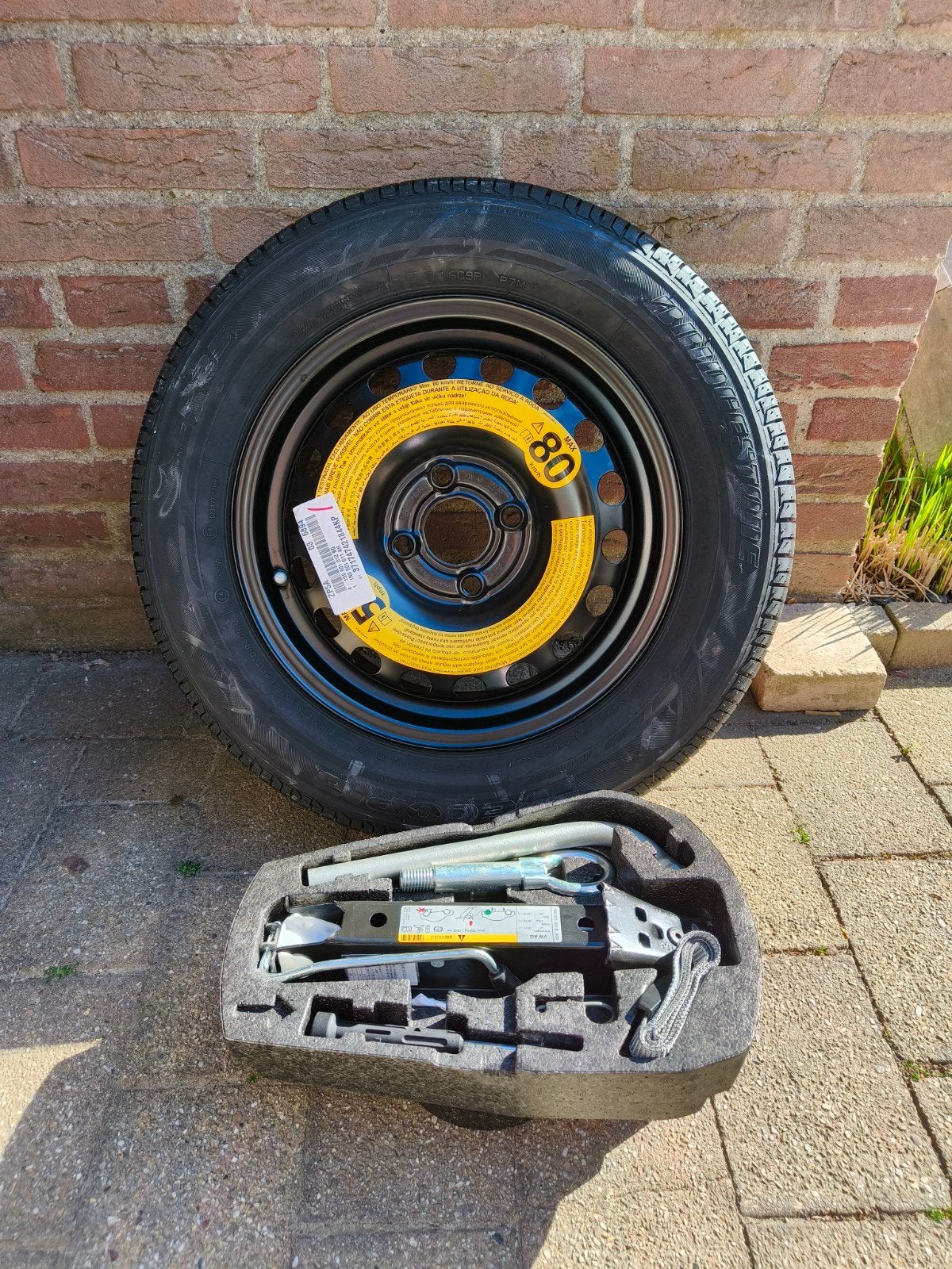 Reservewiel/thuiskomer 175/65 R14 + bandenwissel set, Ophalen, Nieuw