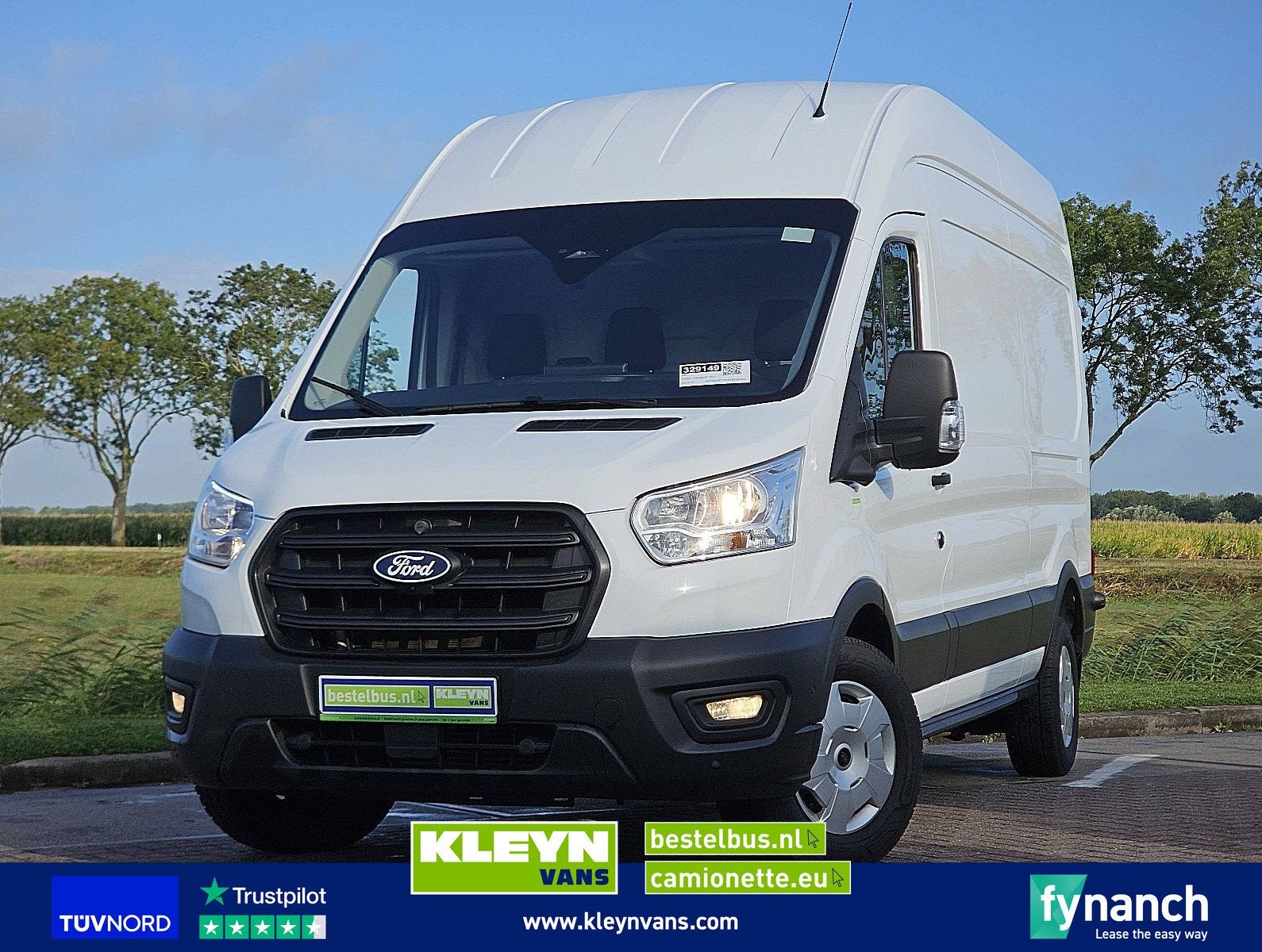 FORD TRANSIT 2.0 l3h3 navi camera!, Gebruikt, Euro 6, Wit, Bedrijf