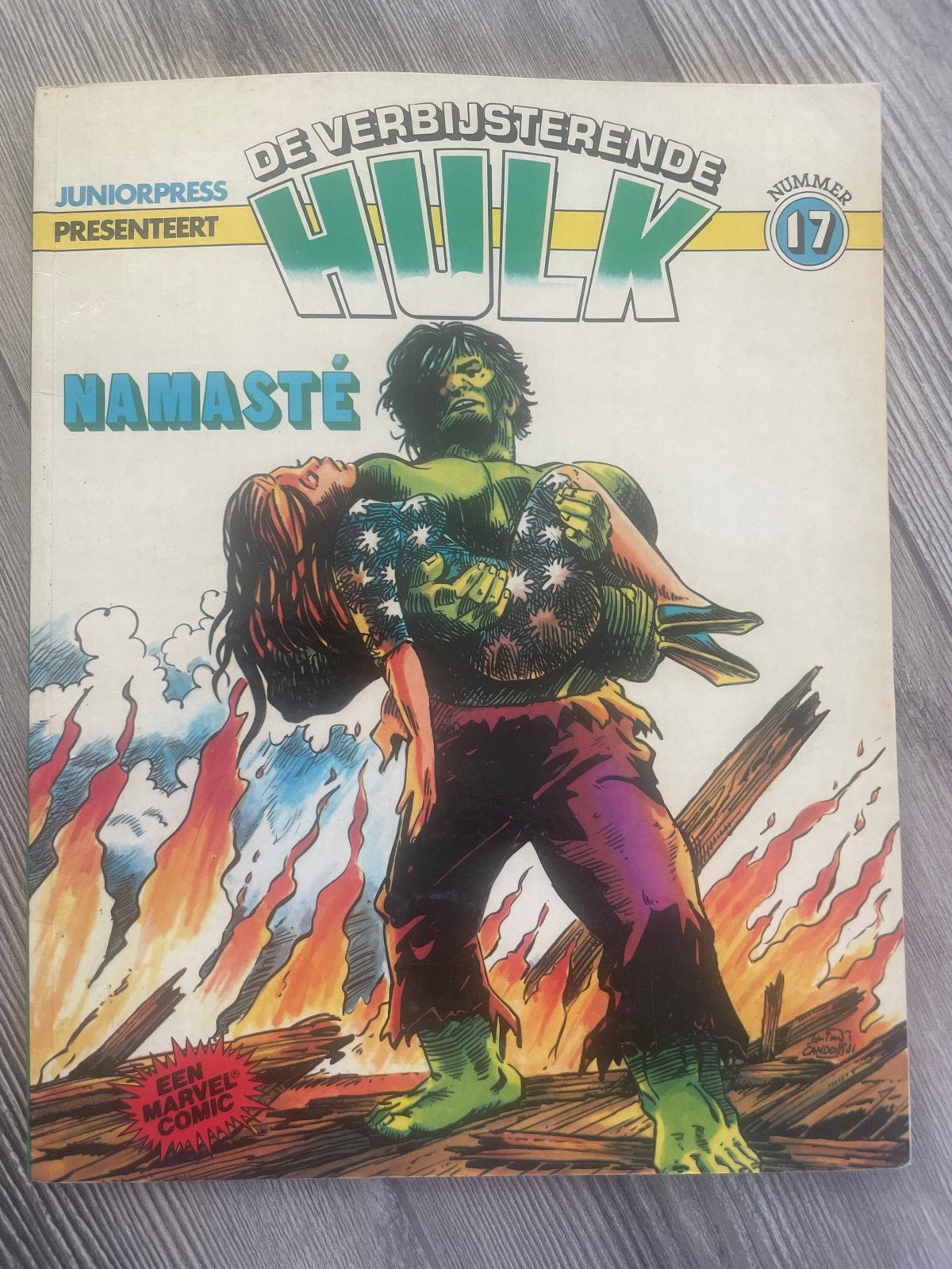 De Verbazende Hulk - Juniorpress - Nummer 17, Boeken, Eén stripboek, Ophalen of Verzenden, Gelezen