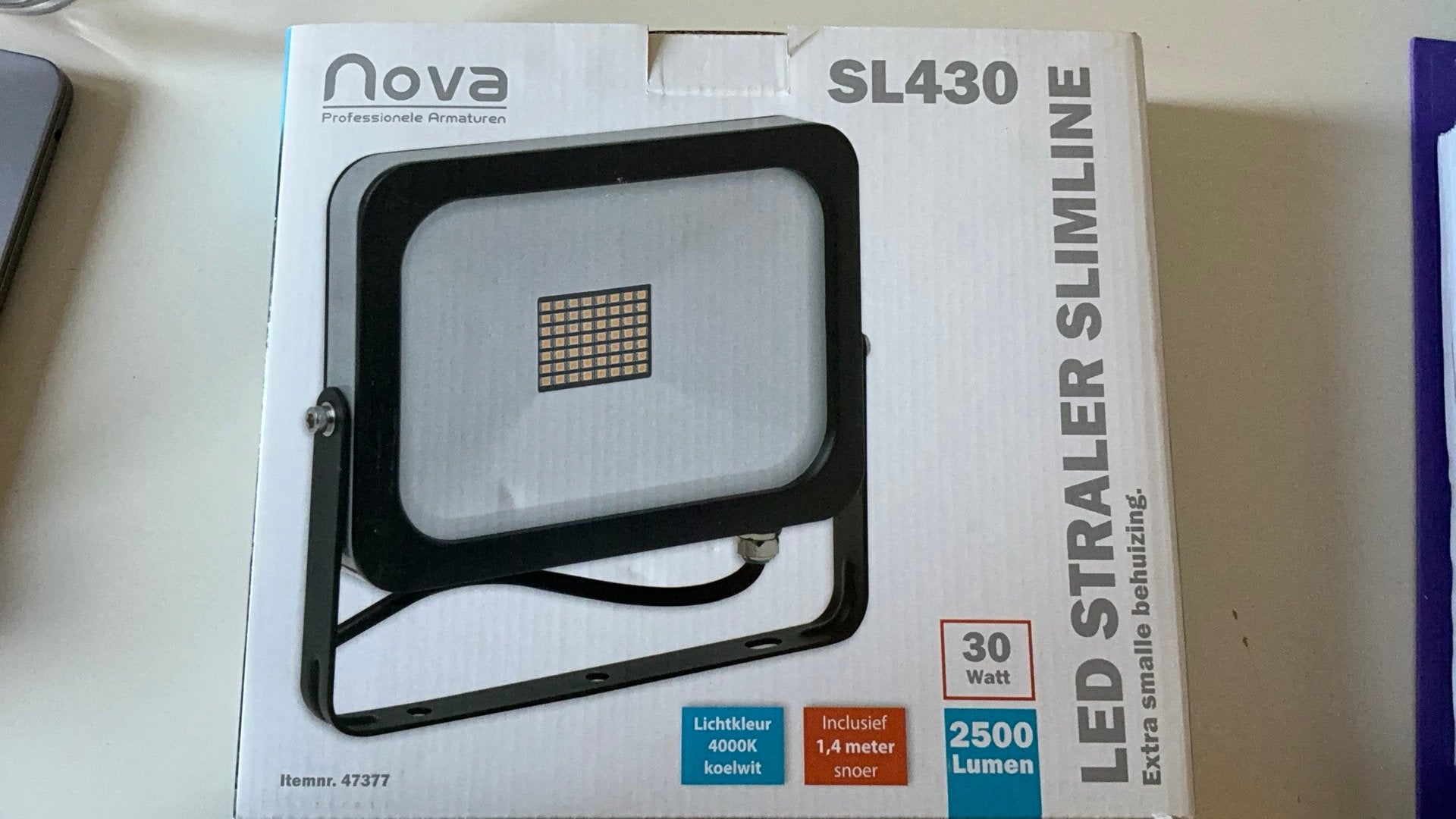 LED straler slimline SL 430, Ophalen of Verzenden, Nieuw, Minder dan 50 watt, Lamp