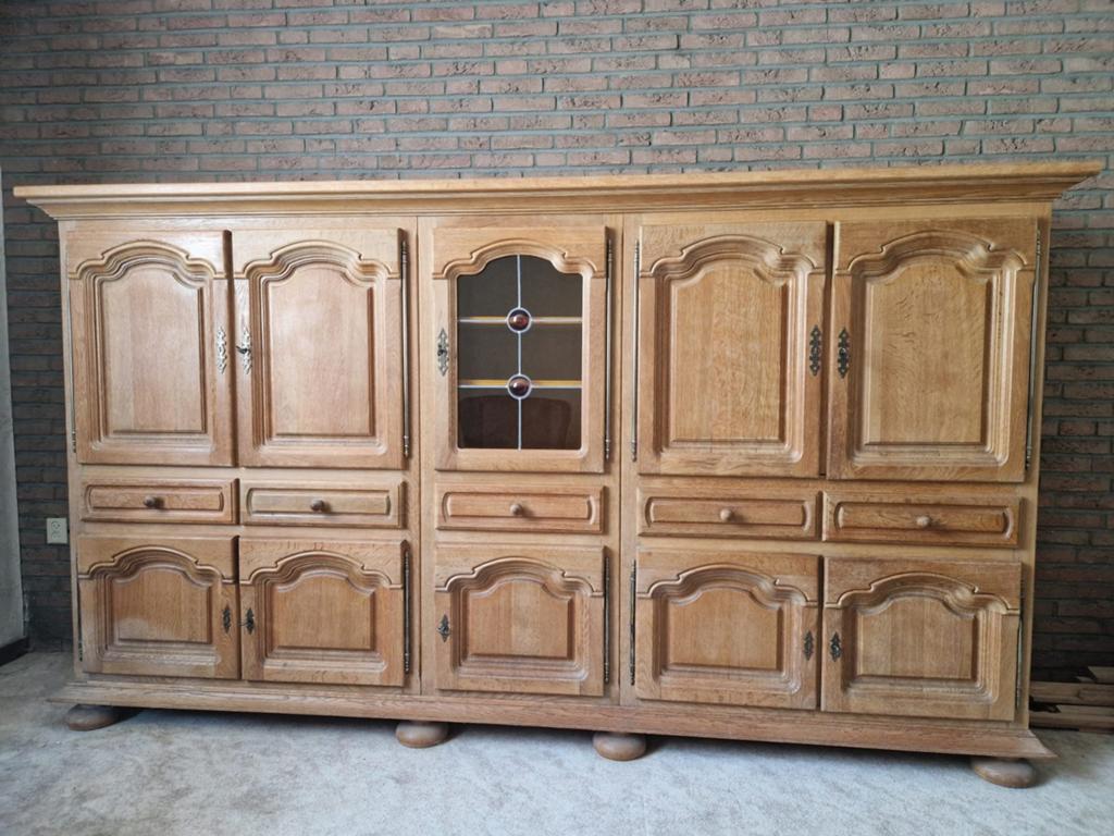 Ruime en oerdegelijke eiken kast, Ophalen, Gebruikt, 25 tot 50 cm