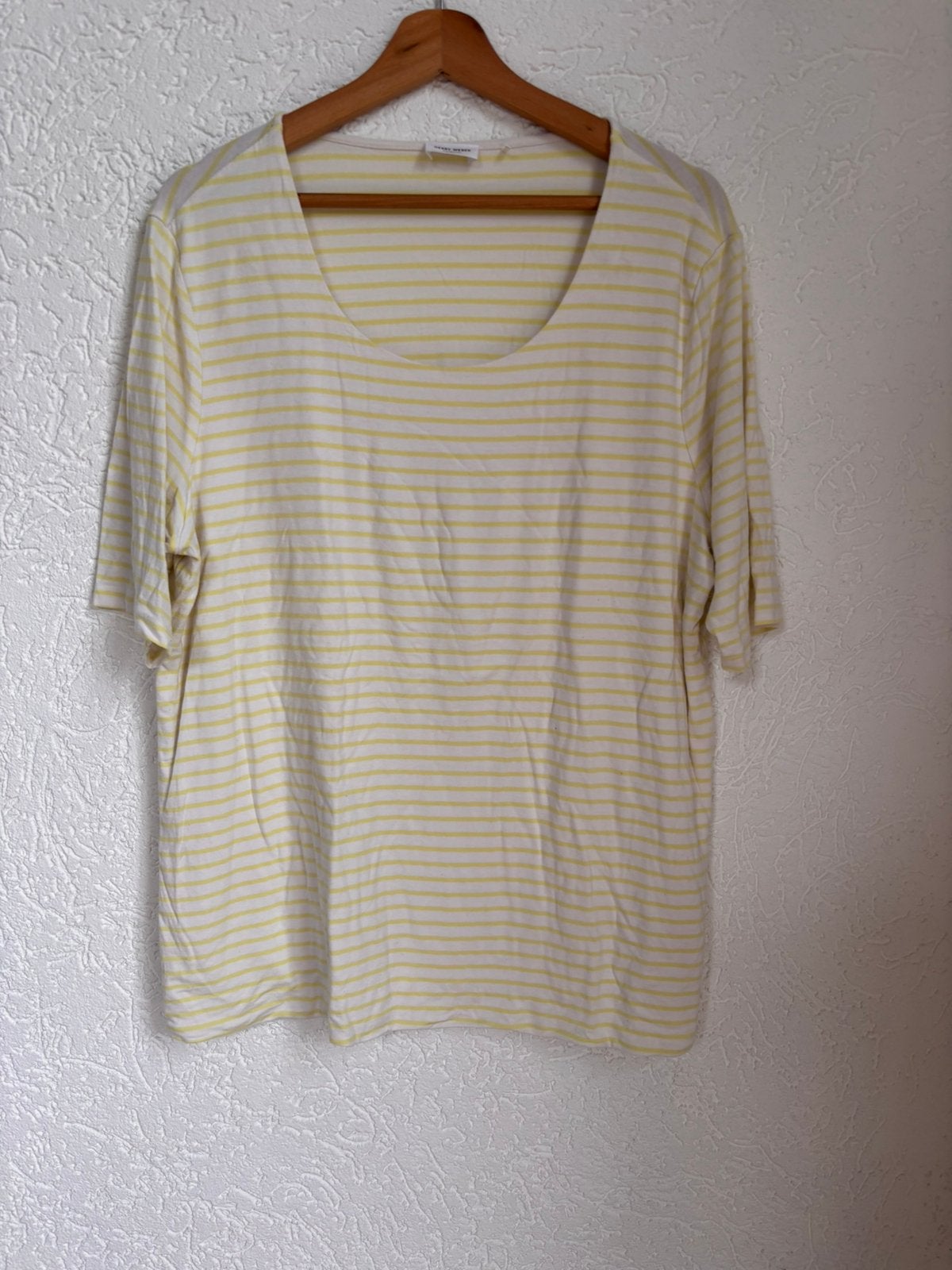 Gerry weber tshirt maat 46 wit licht groen gestreept, Kleding | Dames, Wit, Maat 46/48 (XL) of groter, Ophalen of Verzenden, Zo goed als nieuw