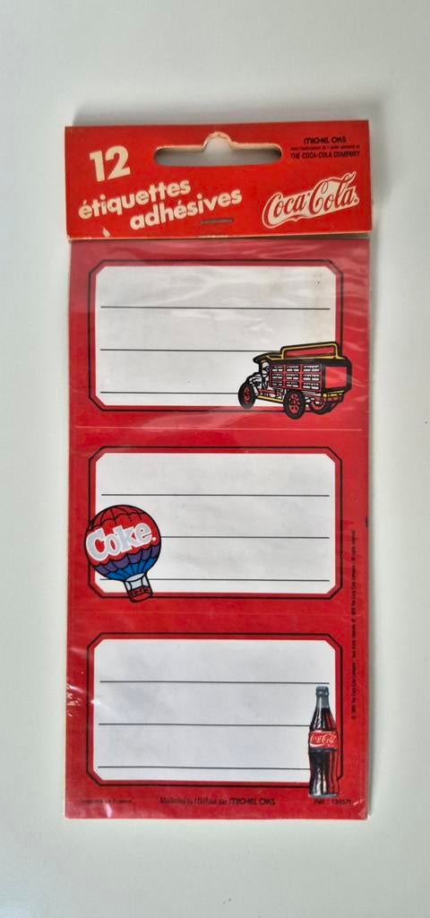 Vintage Coca-Cola stickers / etiketten / labels / NOS, Ophalen of Verzenden, Nieuw, Gebruiksvoorwerp