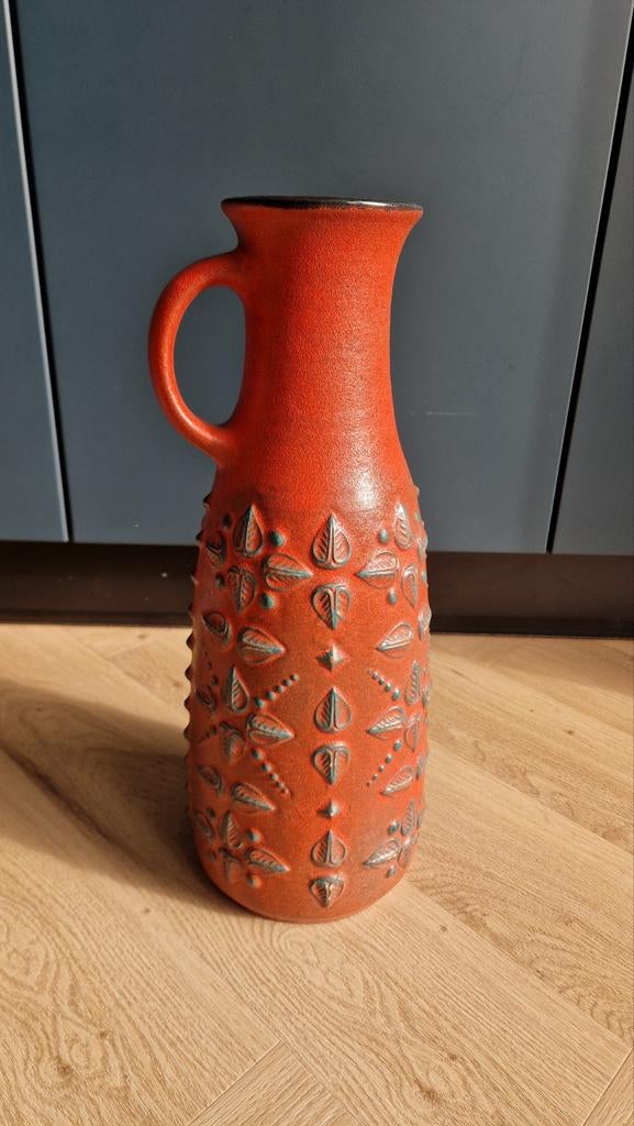 Carstens W. Germany Fat Lava vloervaas 45 cm – model 7349, Antiek en Kunst, Antiek | Vazen, Ophalen of Verzenden