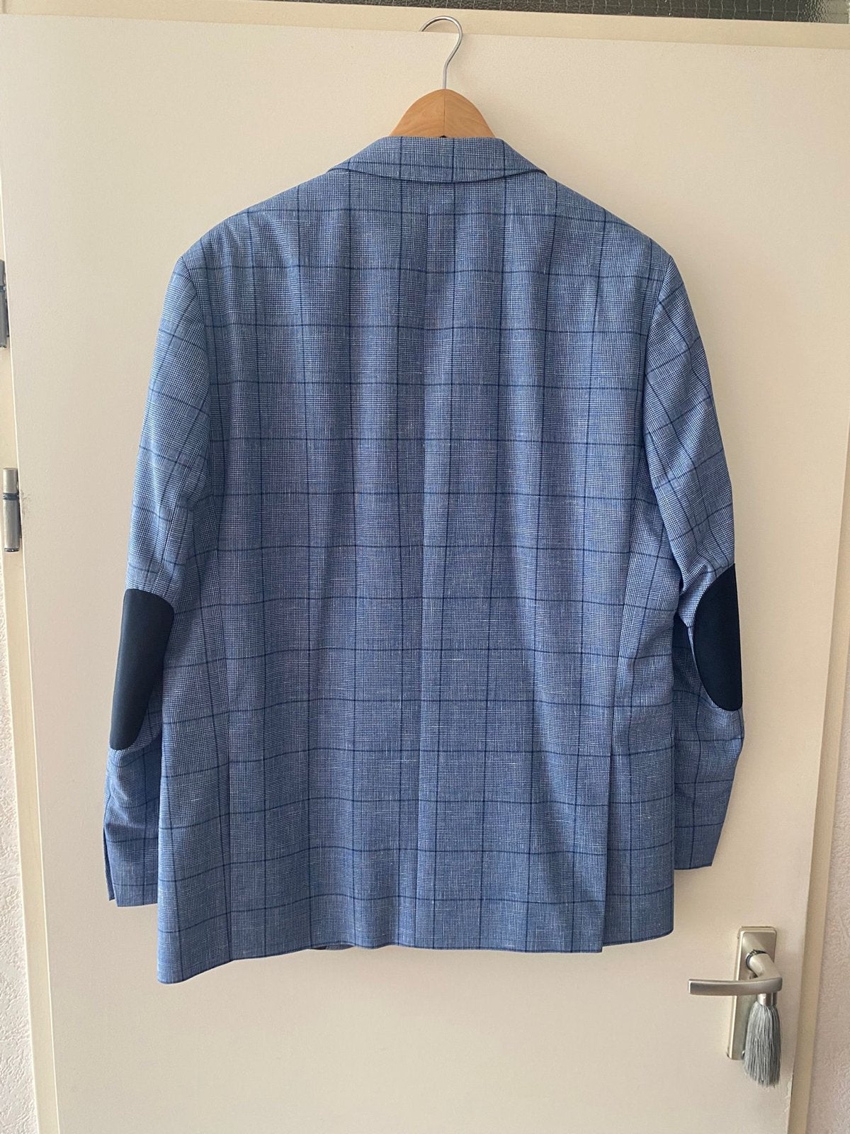 Babista Geruit Colbert met Elleboogstukken - Maat L, Kleding | Heren, Ophalen of Verzenden, Zo goed als nieuw, Maat 52/54 (L)