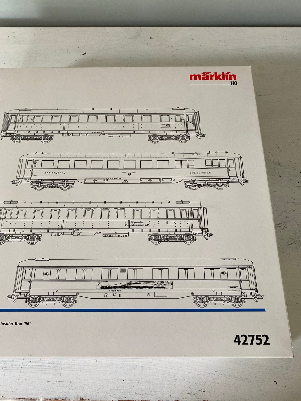 Märklin H0 42752 Insider Tour '96 Wagons Set, Wisselstroom, Wagon, Ophalen of Verzenden, Zo goed als nieuw