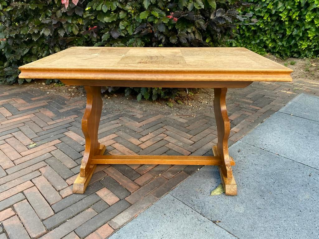 Antieke kloostertafel Moet Nu Weg, Huis en Inrichting, Tafels | Salontafels, Ophalen, Gebruikt, 50 tot 100 cm, 50 tot 75 cm