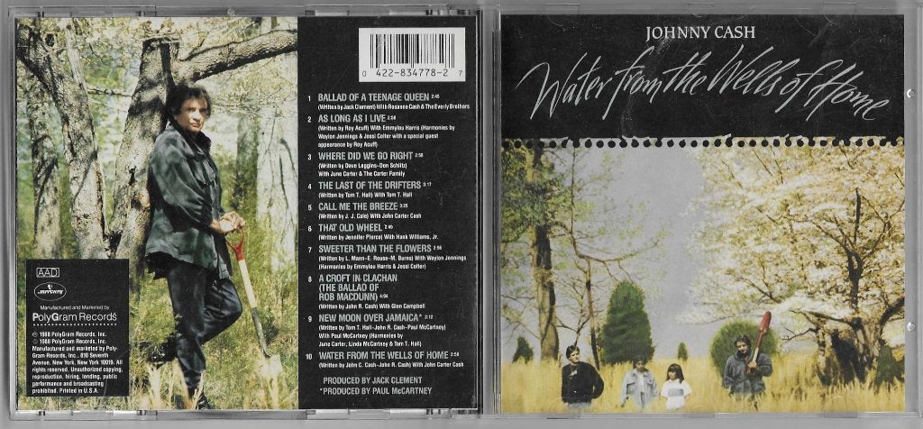 Johnny Cash - Water from the Wells of Home CD, Ophalen of Verzenden, Zo goed als nieuw