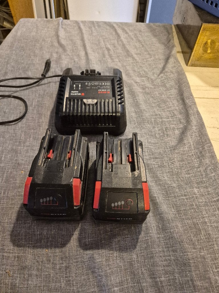 2 stuks Li-ion oplaadbare accu 28V/5,0Ah/3.0 Ah met laders, Ophalen, Nieuw