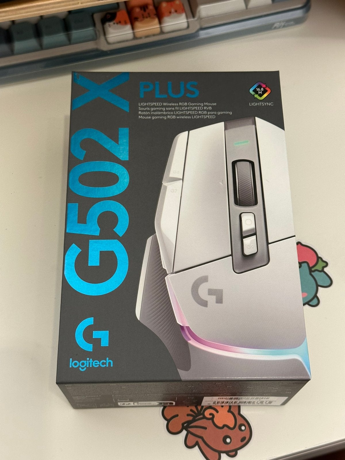 Logitech G502 X Plus LIGHTSPEED Draadloze Gaming Muis (Wit), Computers en Software, Muizen, Rechtshandig, Muis, Ophalen of Verzenden