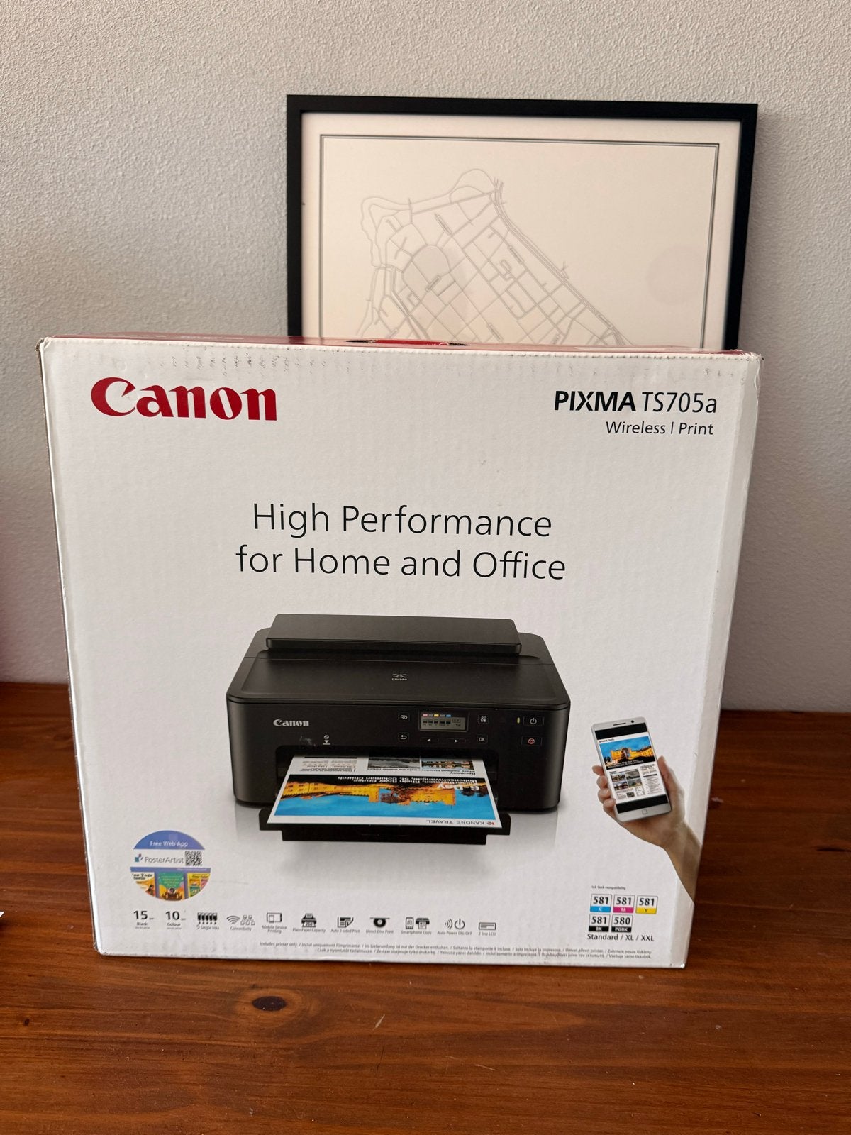 Canon PIXMA TS705a Wireless Printer - Nieuw in doos, Computers en Software, Printers, Ophalen, Printer, Inkjetprinter, Draadloos