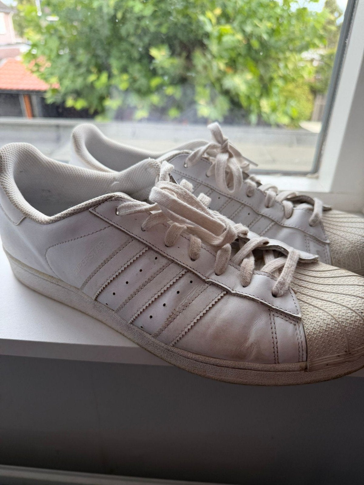 Adidas Superstar II maat 47 1/3, Wit, Ophalen of Verzenden, Sneakers of Gympen, Gedragen