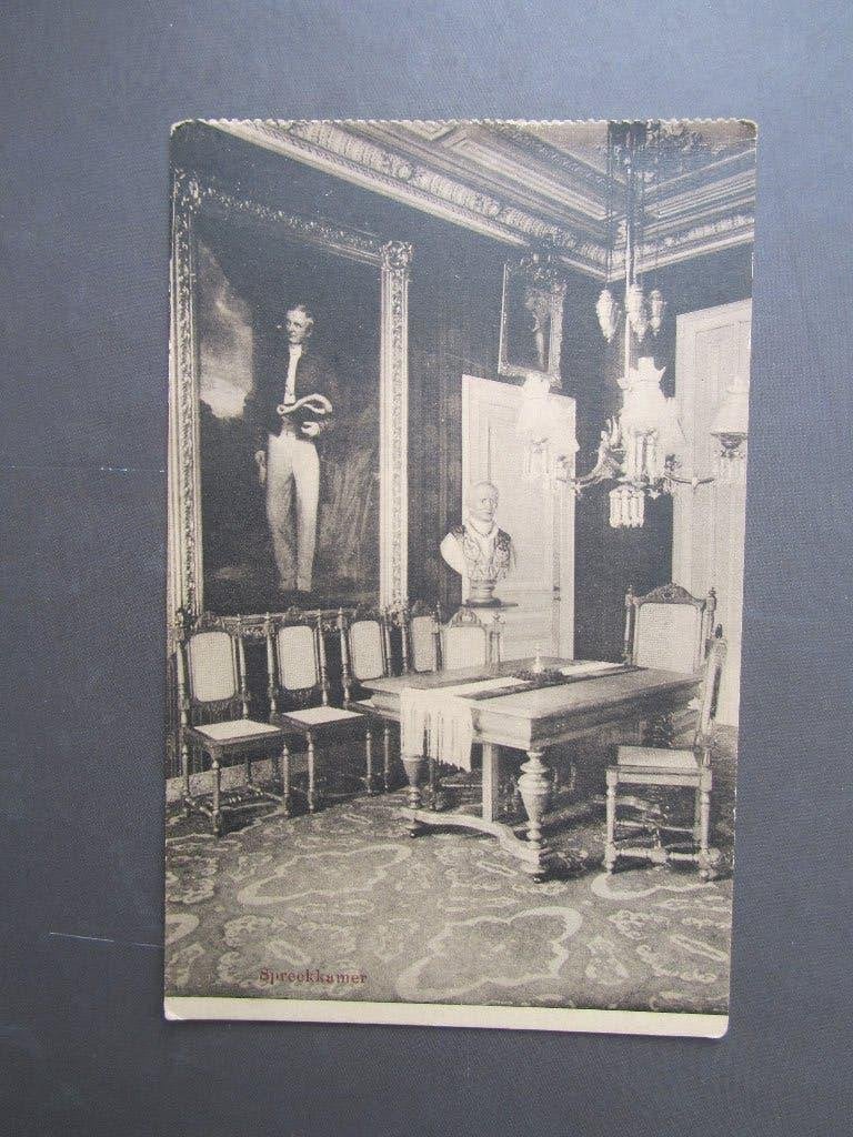 Oudenbosch Pensionaat St. Louis Spreekkamer, Verzamelen, Ansichtkaarten | Nederland, Ophalen of Verzenden, Voor 1920, Noord-Brabant