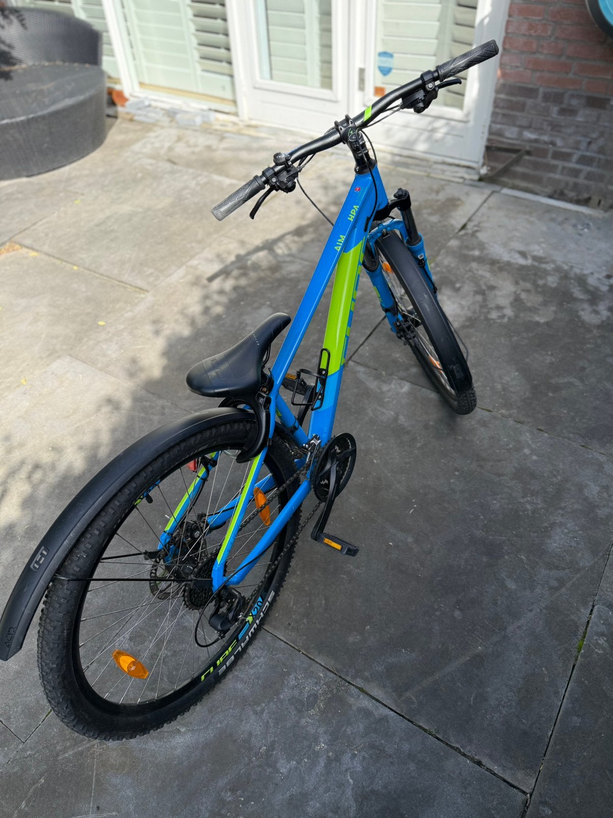 Foto 6 van CUBE Aim mountainbike blauw/groen – junior / kleine maat