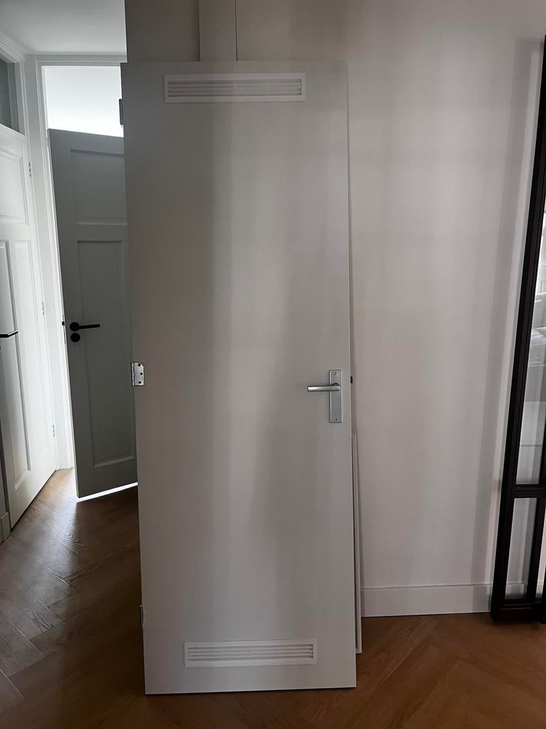 Houten binnendeur wit, Ophalen, Zo goed als nieuw, Binnendeur, 200 tot 215 cm