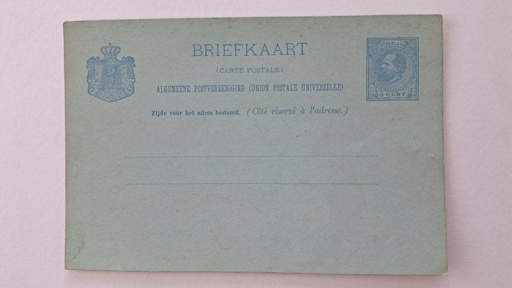 Oude Nederlandse Briefkaart met Postzegel 2 1/2 cent 1869, Postzegels en Munten, Postzegels | Nederland, Ophalen of Verzenden