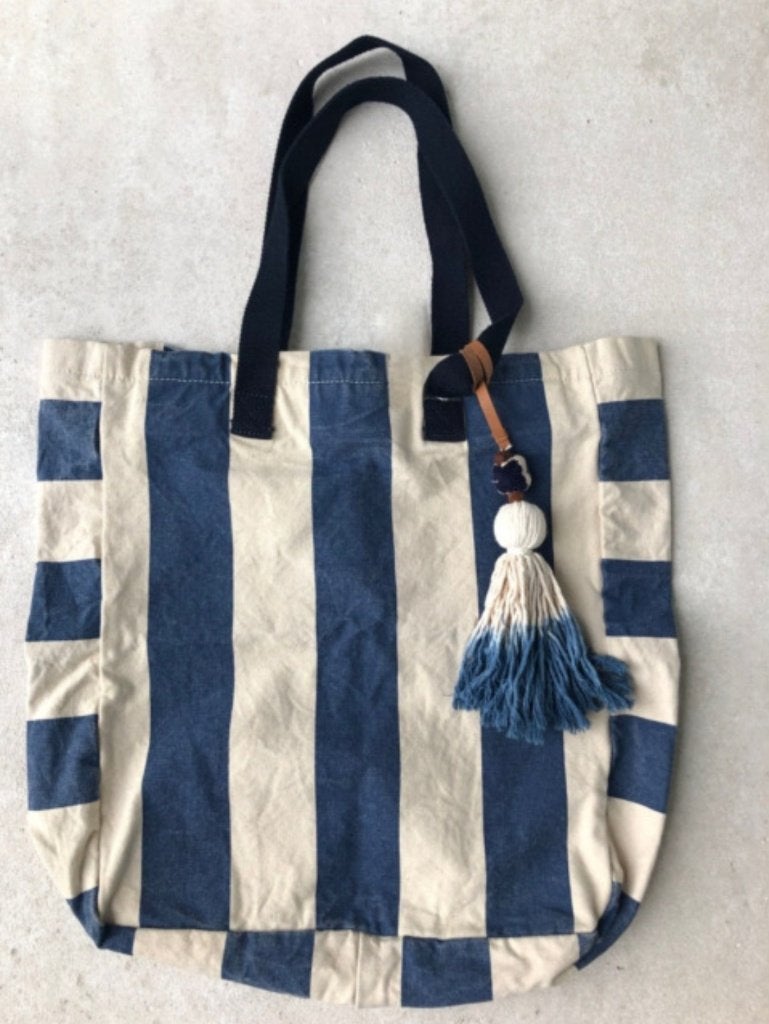 Nieuwe ruime gestreepte strandtas van esprit, Verzenden, Nieuw, Blauw, Shopper