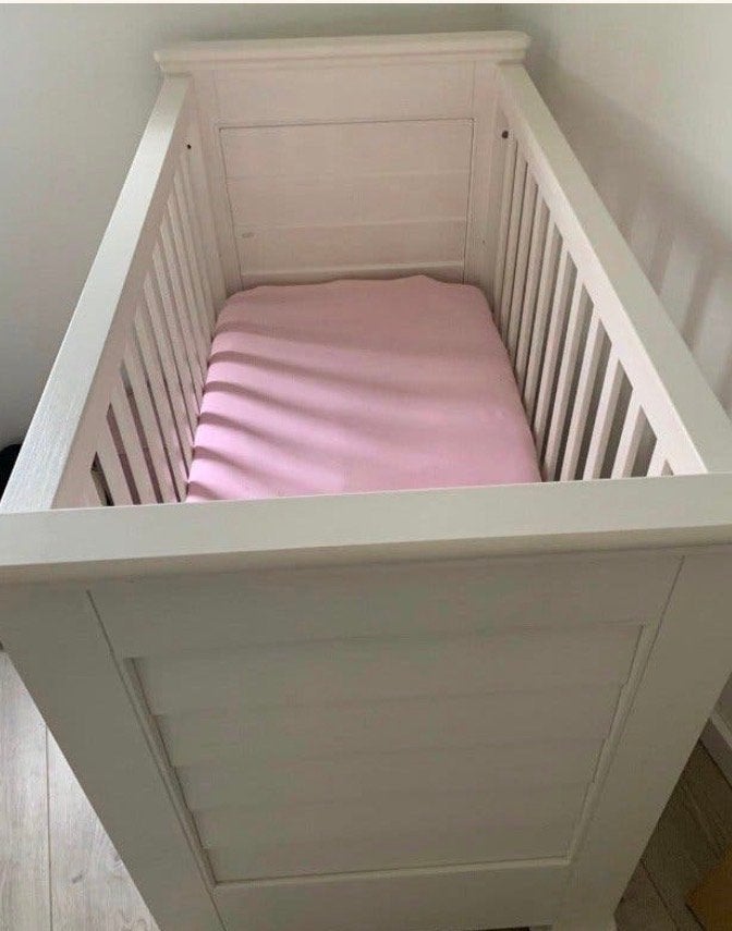 Als nieuw!!Babypark Ledikant - Wit, Kinderen en Baby's, Ophalen, Gebruikt, Ledikant