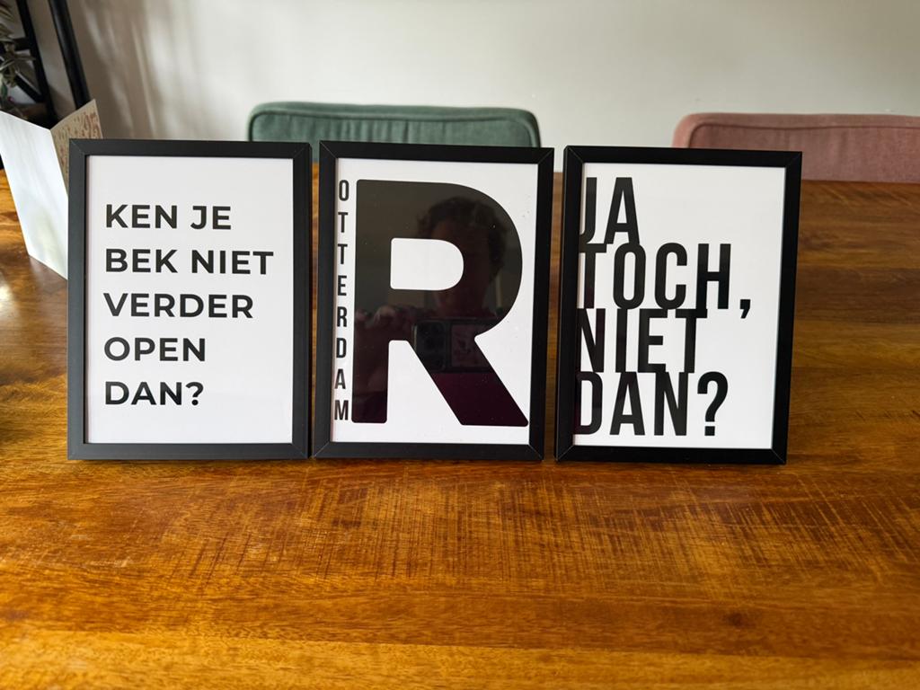 Drieluik posters van Walljar in ikea lijsten thema Rotterdam, Huis en Inrichting, Woonaccessoires | Schilderijen, Tekeningen en Foto's