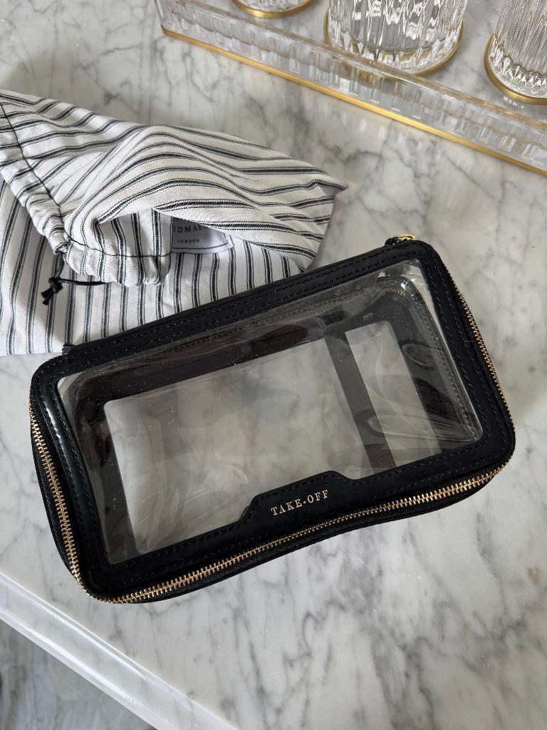 Anya Hindmarch Make-up Tas, Ophalen of Verzenden, Nieuw, Zwart, Softcase