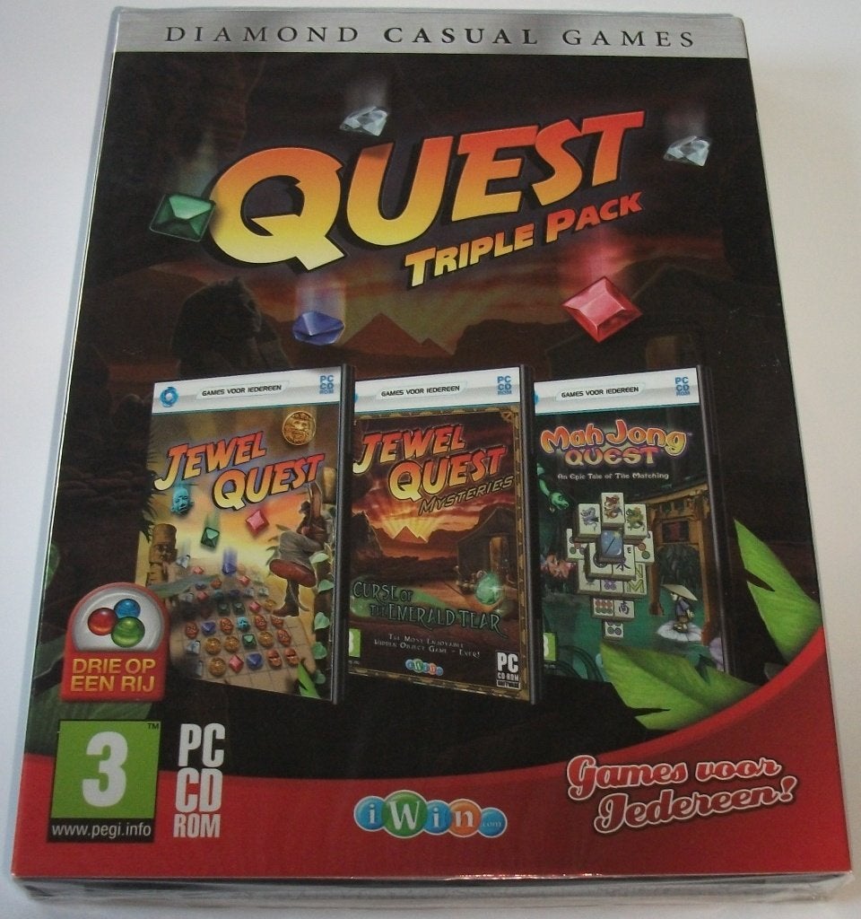 PC Game *** JEWEL QUEST *** Triple Pack *NIEUW*, Puzzel en Educatief, 1 speler, Nieuw, Ophalen of Verzenden