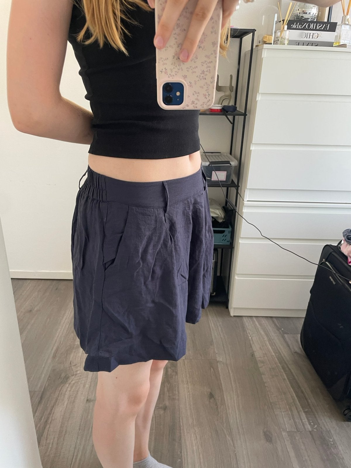 Broekrok blauw - s/m -, Maat 38/40 (M), Ffan fan paris, Blauw, Ophalen of Verzenden