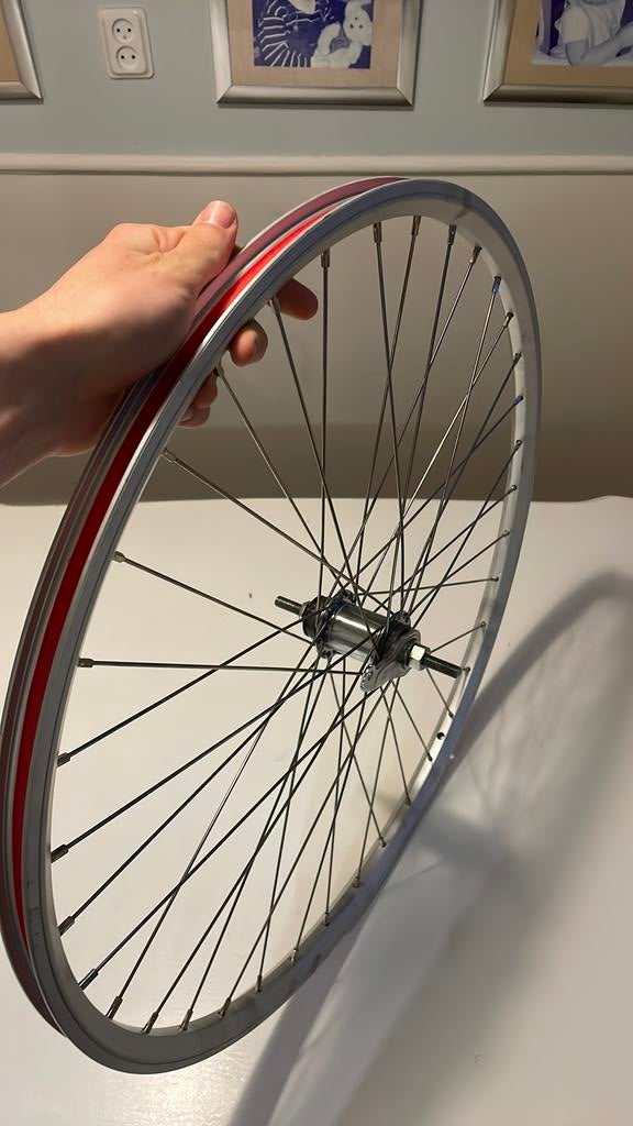 Fietswiel - 622 x 19C, dubbelwandig, terugtraprem, Ophalen, Zo goed als nieuw, Staal