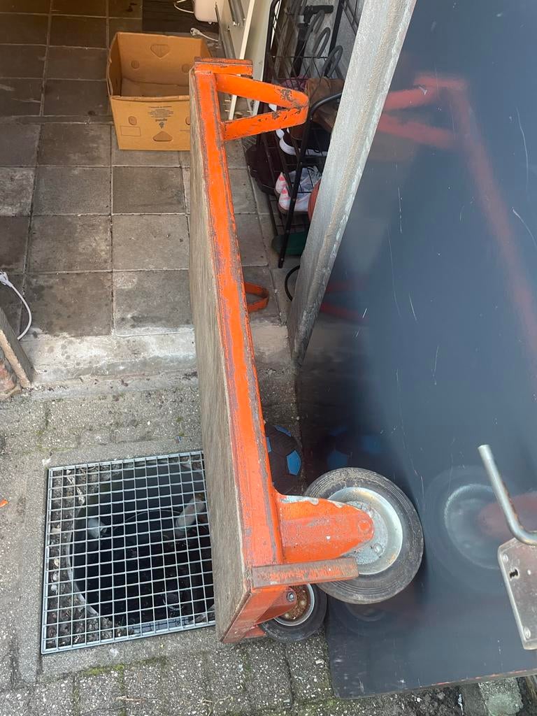 Stevige retro transportkar met houten blad, Gebruikt, 100 tot 150 cm, Minder dan 50 cm, Rechthoekig