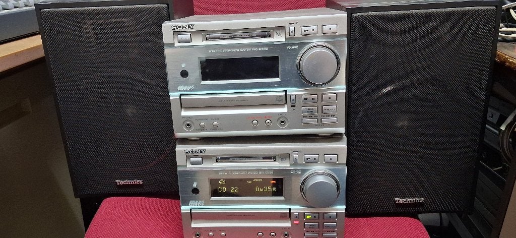Sony Stereoset MD-373, Ophalen of Verzenden, Gebruikt, Cd-speler, Sony