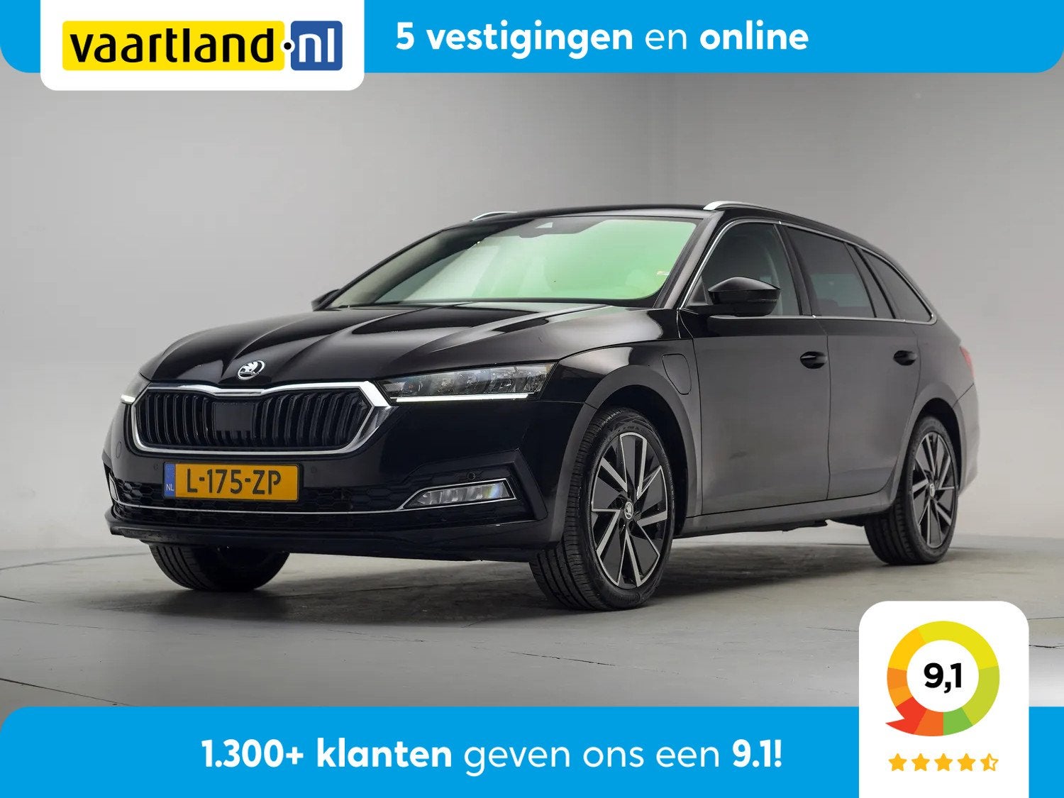 Skoda Octavia 1.4 TSI iV PHEV Business Edition Aut. [ Navi V, Dealer onderhouden, Gebruikt, Zwart, Origineel Nederlands