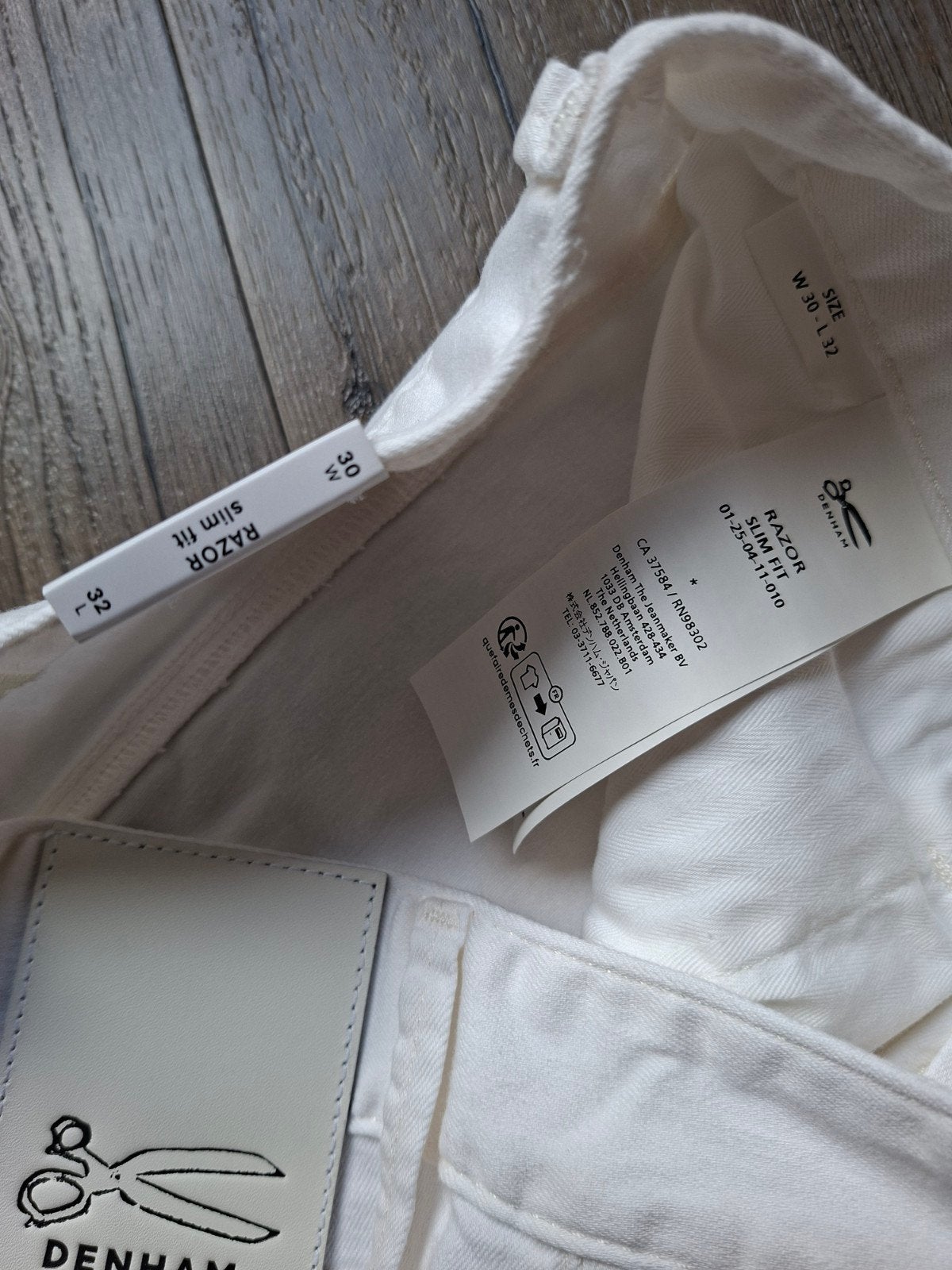 DENHAM Razor slimfit jeans W30 L32 3 voor €149,95, Wit, Nieuw, W32 (confectie 46) of kleiner, Ophalen of Verzenden