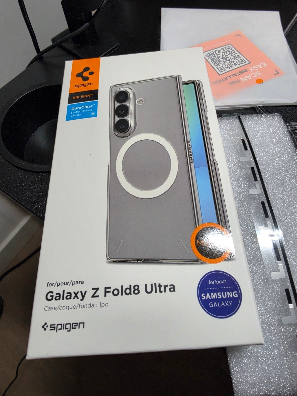 Spigen Air Skin Hoesje voor Samsung Galaxy Z Fold8 Ultra, Ophalen of Verzenden, Zo goed als nieuw, Overige modellen, Hoesje of Tasje