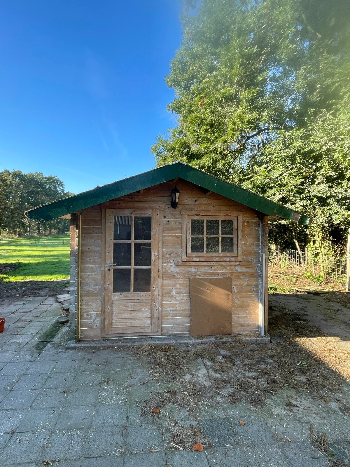Houten schuurtje, gebruikt als hondenhok, Tuin en Terras, Ophalen, Gebruikt, Schuur, 1 raam