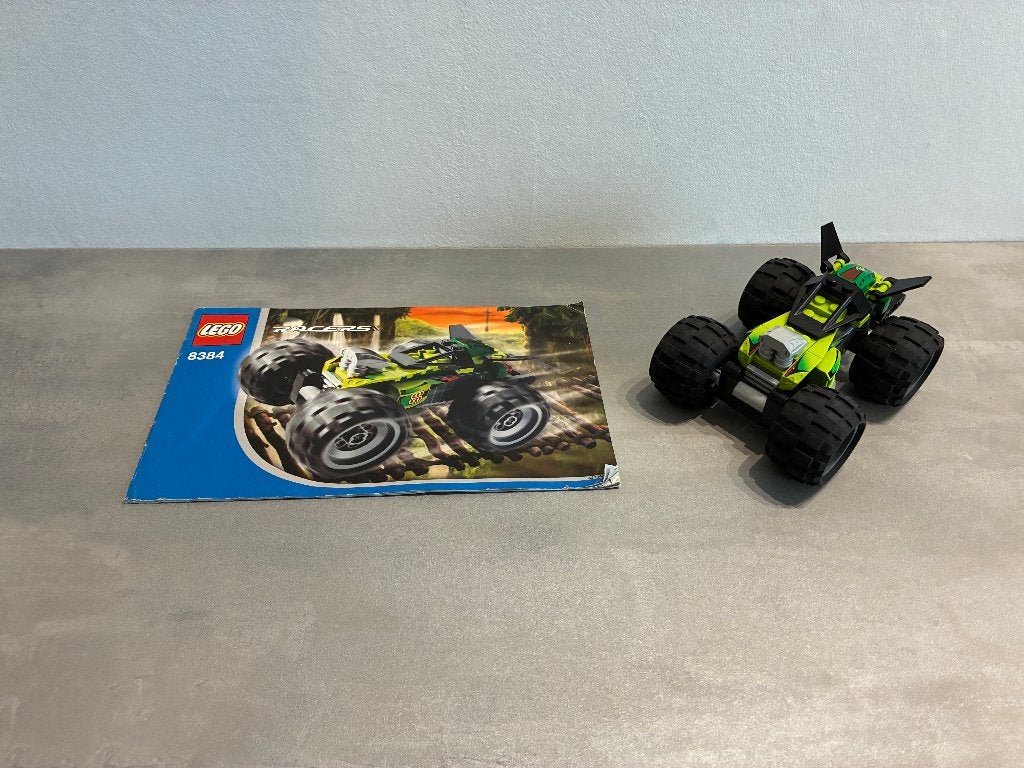 Lego 8384 Racers Jungle Crasher, Lego, Compleet, Ophalen of Verzenden, Zo goed als nieuw