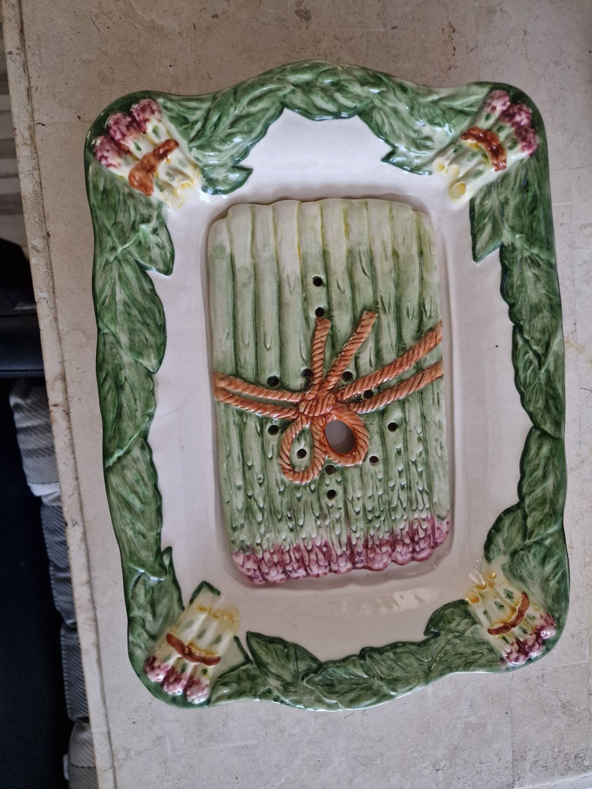 Asperge afgietschaal - Keramiek, Ophalen of Verzenden
