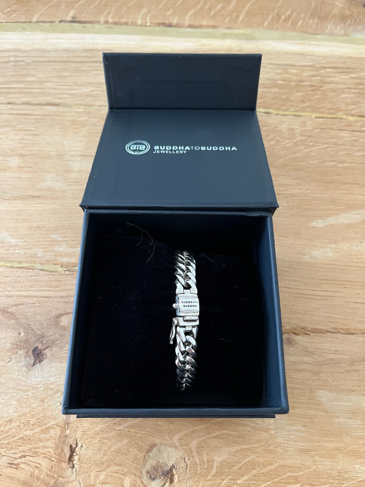 Buddha to Buddha Chain Armband - 19 cm, Sieraden, Tassen en Uiterlijk, Armbanden, Ophalen of Verzenden, Zo goed als nieuw, Zilver